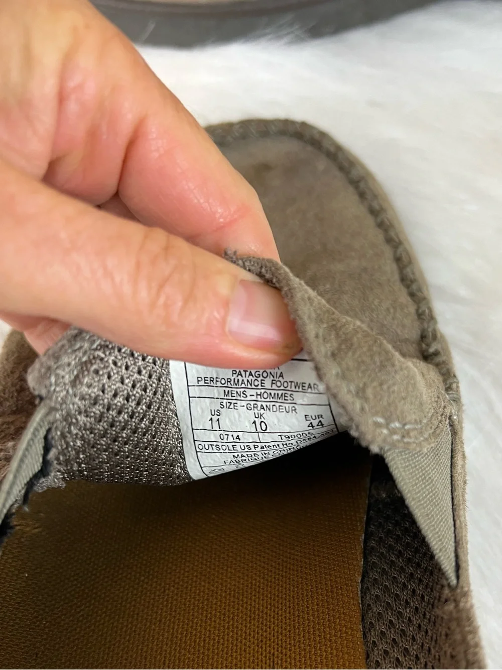 Patagonia Maui Smooth Suede Slip-On Loafers in Taupe tan 11